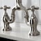 Kingston Brass Bridge Kitchen Faucet with Brass Sprayer, Brushed Nickel KS7798AXBS - alternate 5